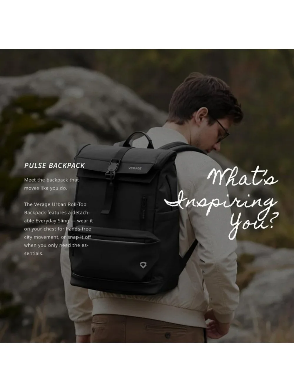Expandable Water-Resistant 2-in-1 Laptop Backpack & Sling Bag for Travel
